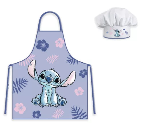 tablier et chapeau Stitch