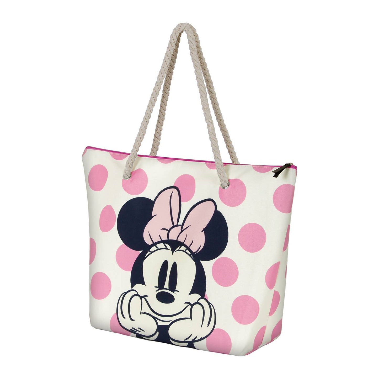 Disney Minnie Mouse Dots-Sac de Plage Soleil, Rose