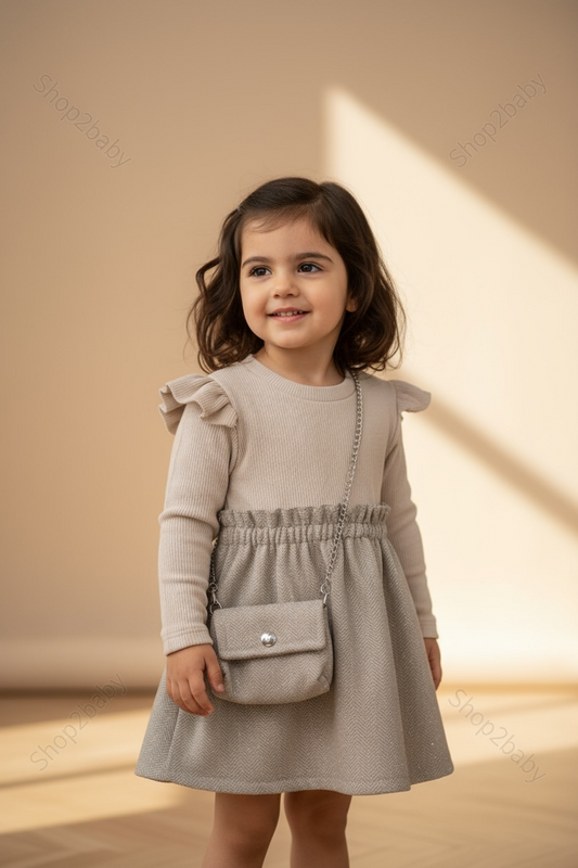 Robe Mya beige & sac