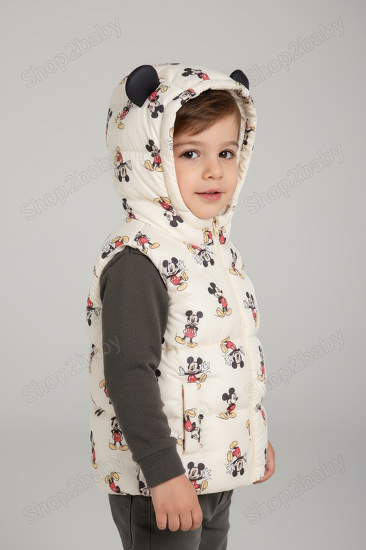 Doudoune sans manche Mickey