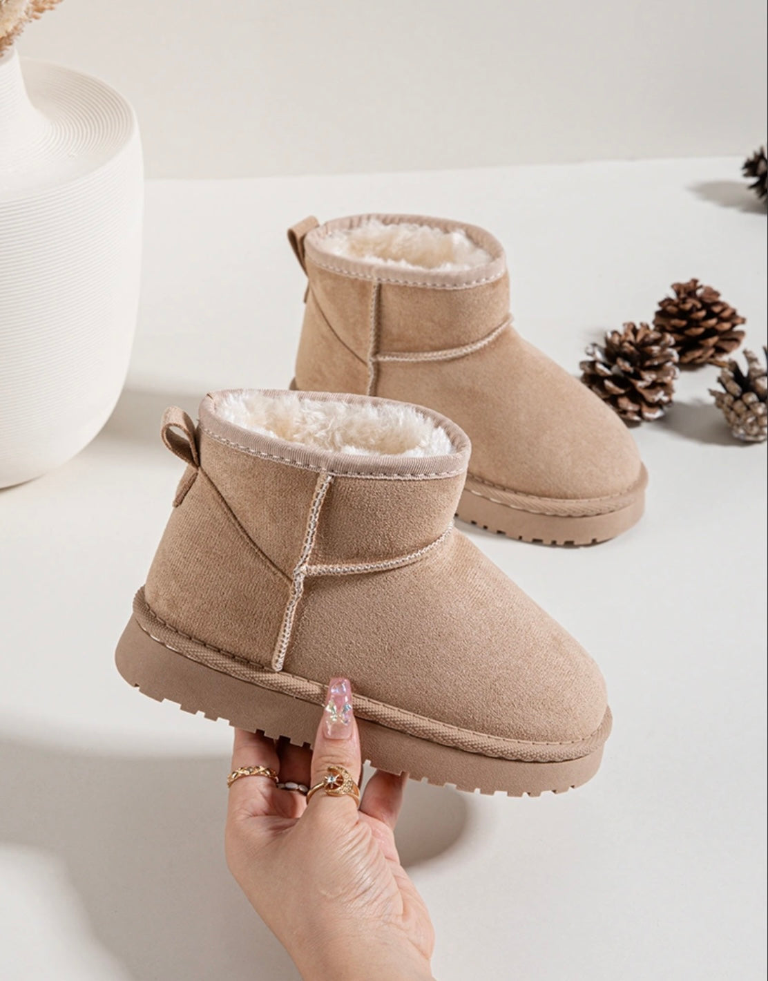 Bottines à semelle compensée