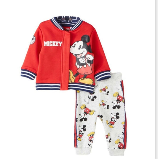 Ensemble bébé Mickey rouge