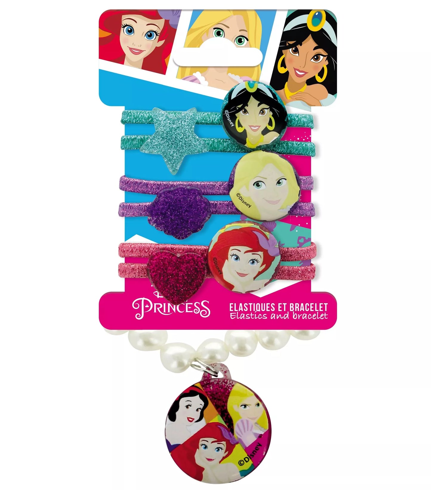 Élastique/bracelet pailletée princesse