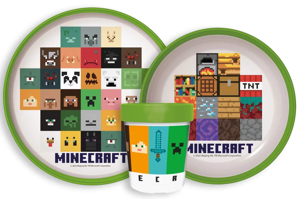 Ensemble de vaisselle Minecraft