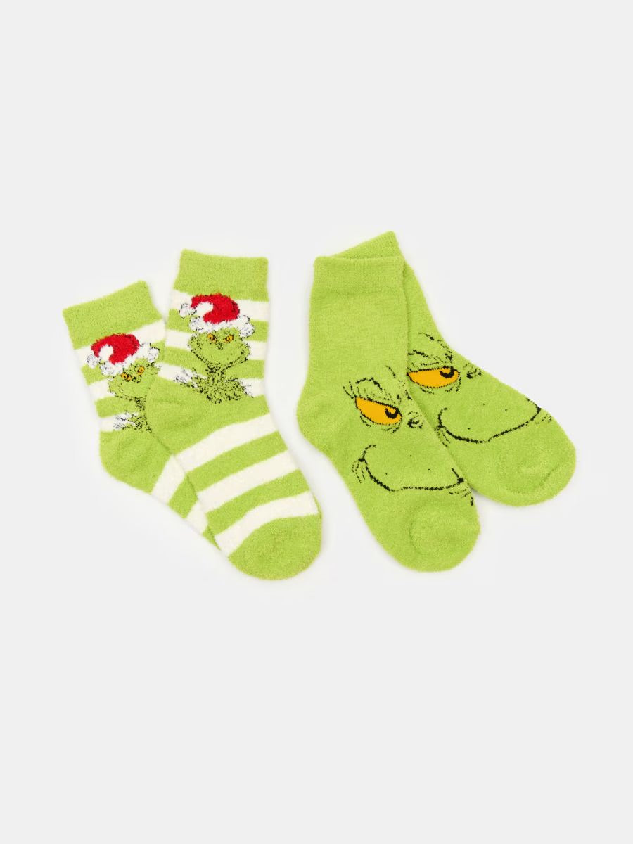 Chaussette polaire grinch lots de 2 paires (arrivage début décembre)