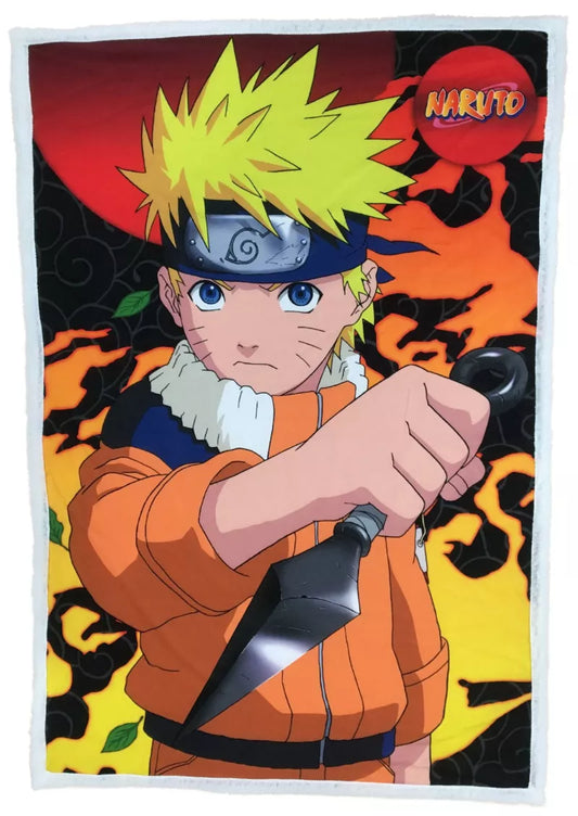 Couverture sherpa Naruto 120x150cm sur commande
