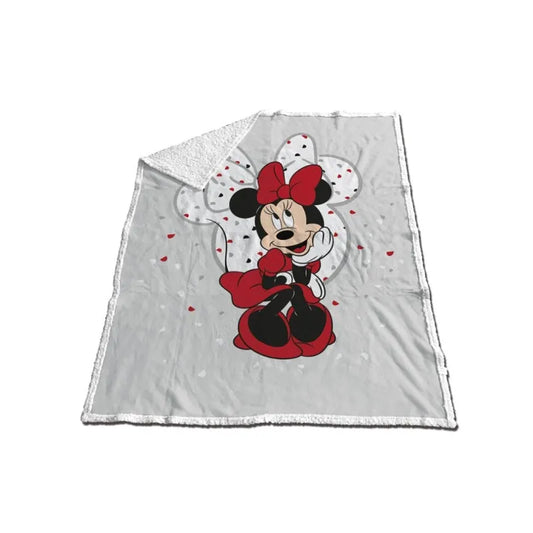 Couverture sherpa Minnie 120x150cm sur commande