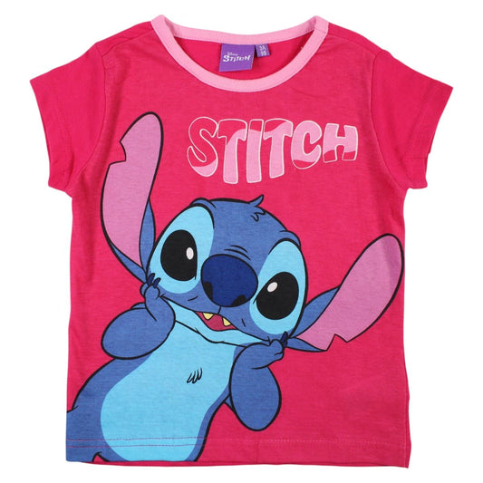 T shirt Stitch rose foncé
