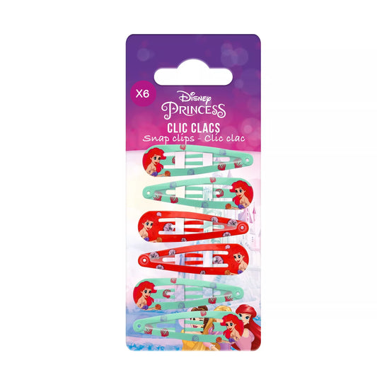 Barrette à cheveux ariel x6