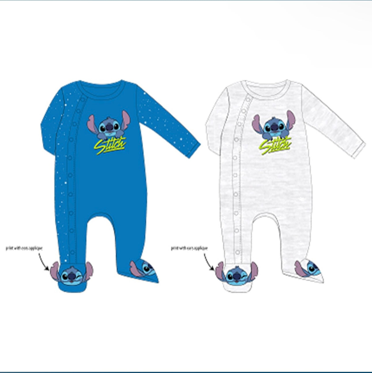 Pyjama grenouillère bébé Stitch