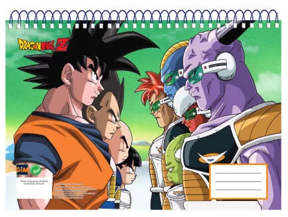Carnet de croquis en spirale Dragon Ball Namek A/4, 30 feuilles