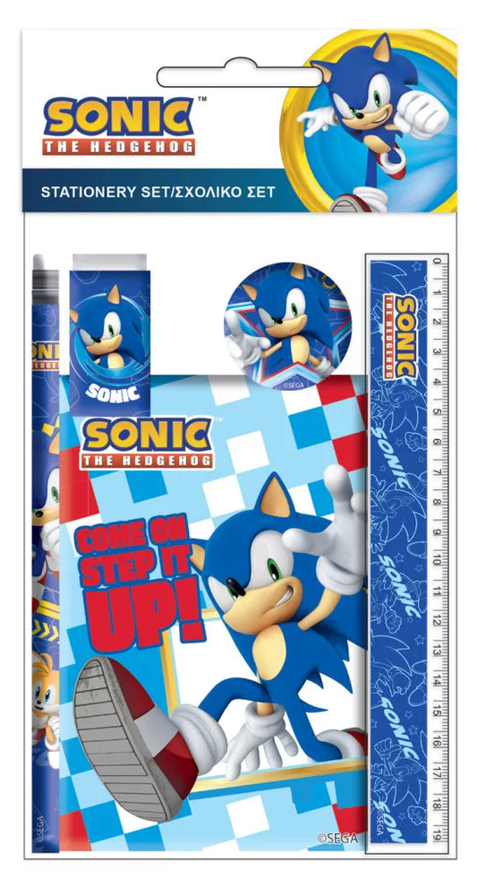 Set de papeterie Sonic