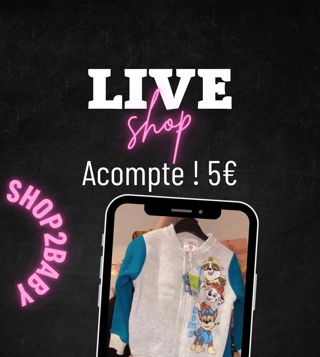 Acompte VENTE LIVE