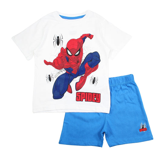 ensemble Spiderman bleu clair