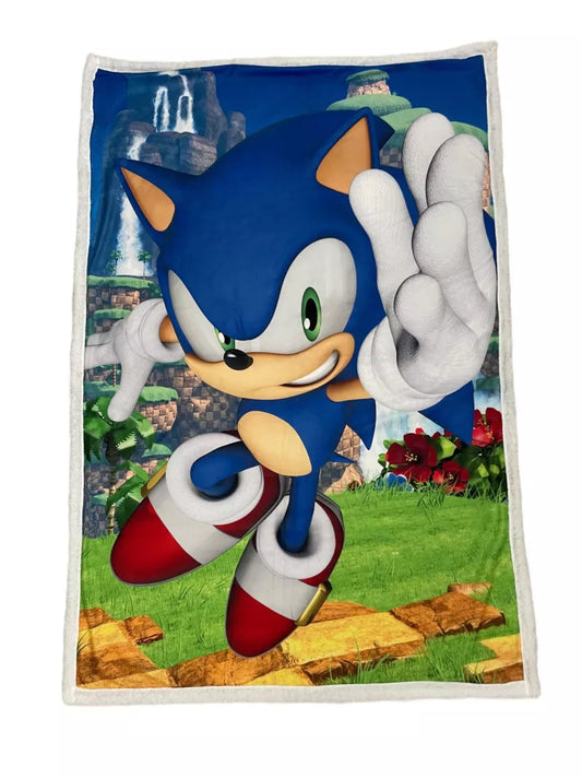 Couverture sherpa Sonic 120x150cm sur commande