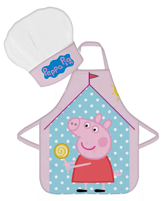 tablier et chapeau Peppa pig