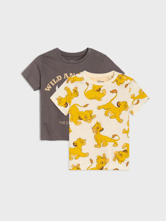 Lots de 2 t shirt roi lion (ARRIVAGE 25 JUILLET)