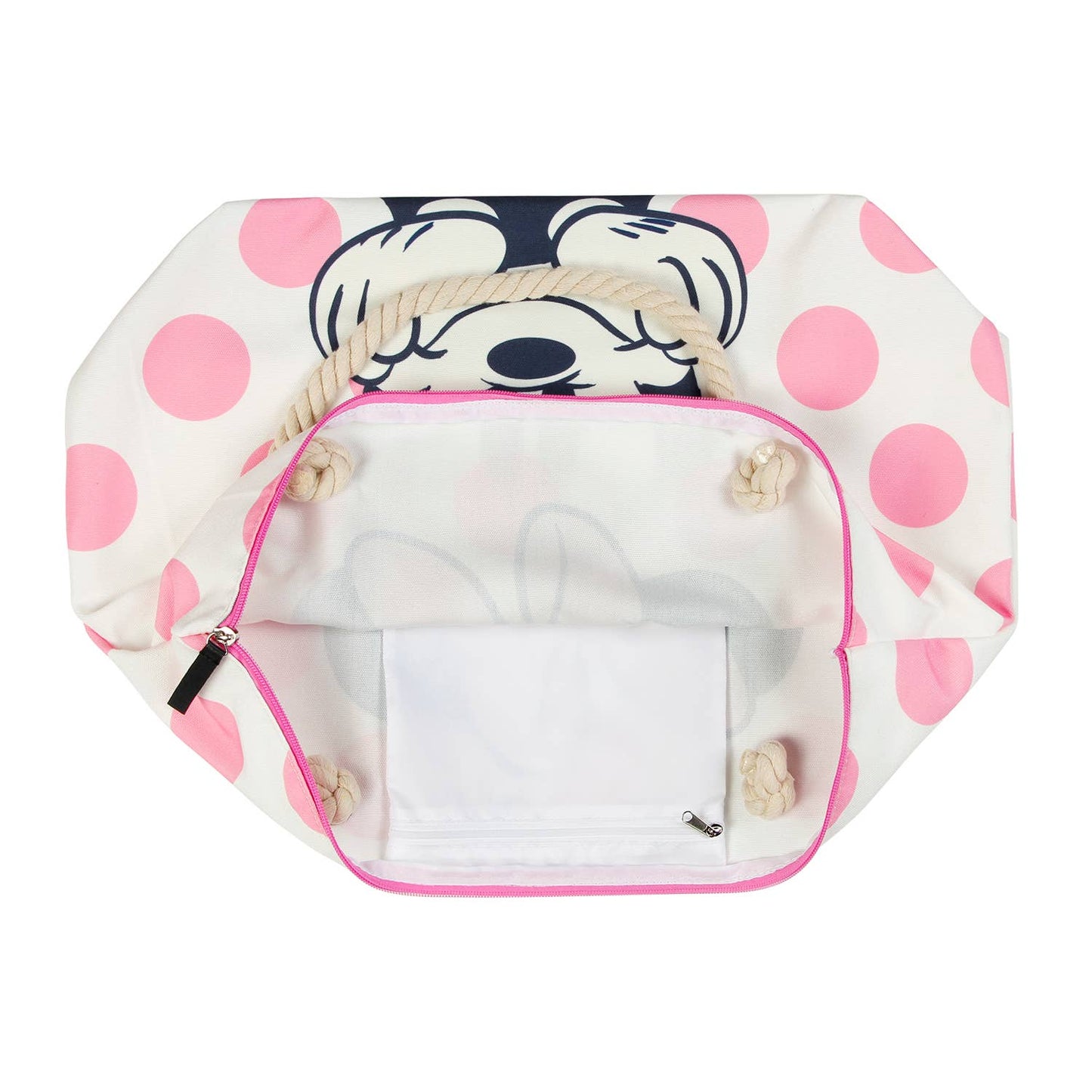 Disney Minnie Mouse Dots-Sac de Plage Soleil, Rose