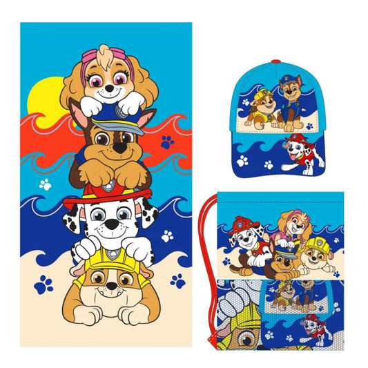 SAC + SERVIETTE + CASQUETTE pat patrouille