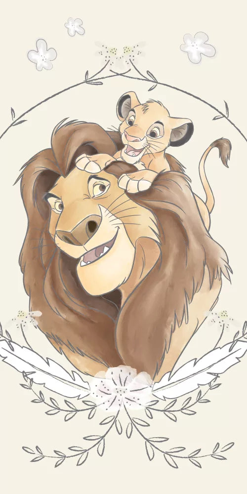 Serviette roi lion 100% coton