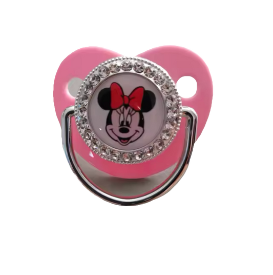 Sucette Minnie rose