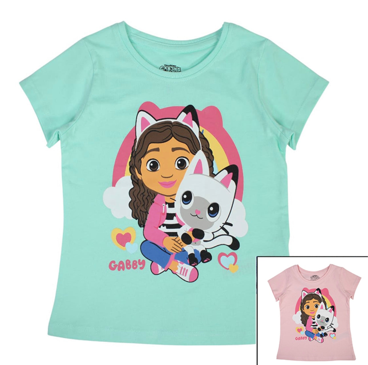 T-shirt gabby chat filles