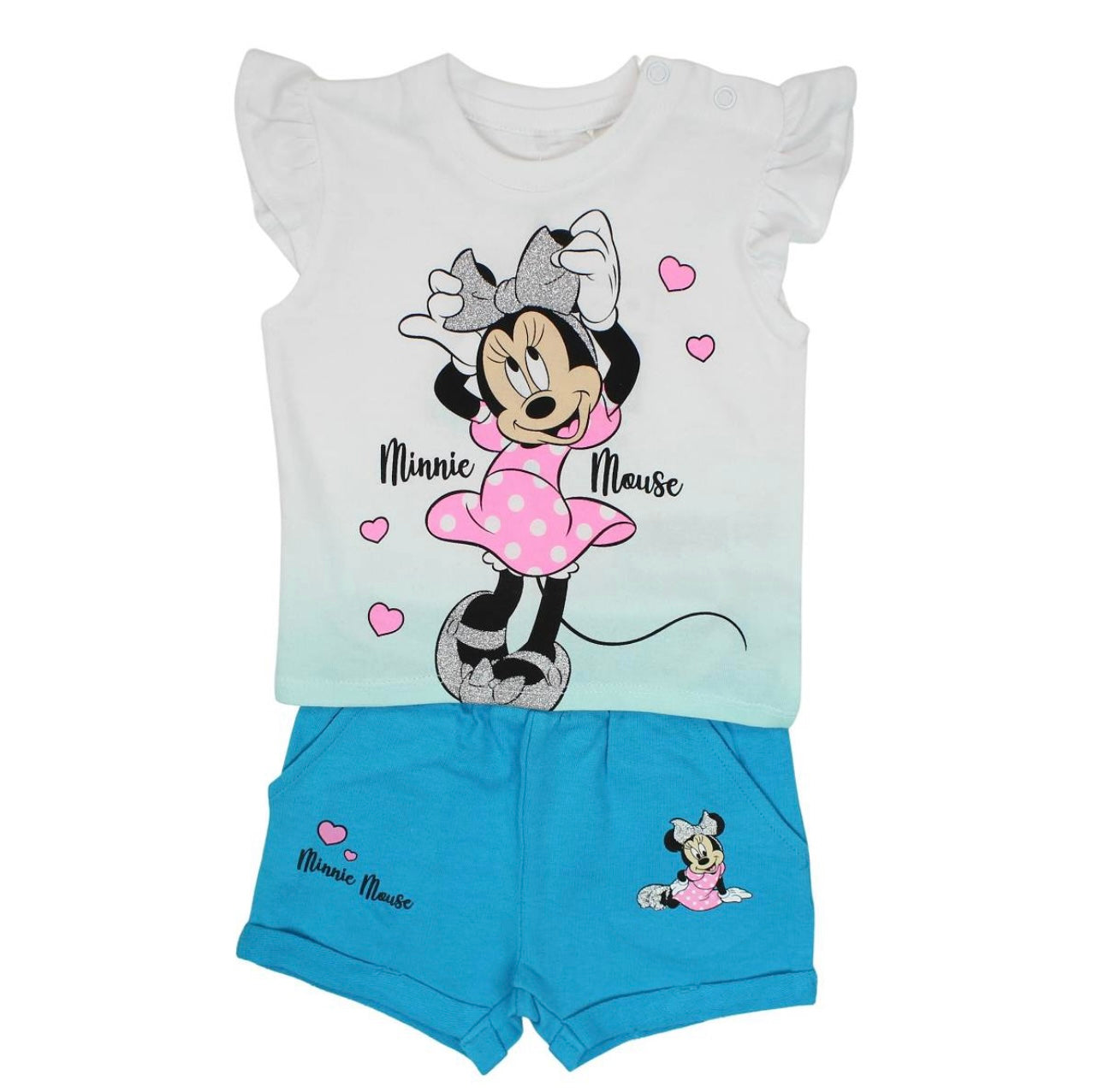 Ensemble bébé Minnie Bleu