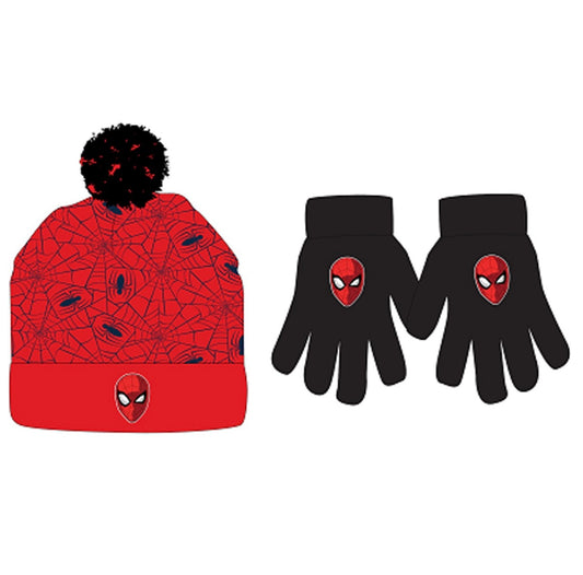 Bonnet & gants Spiderman