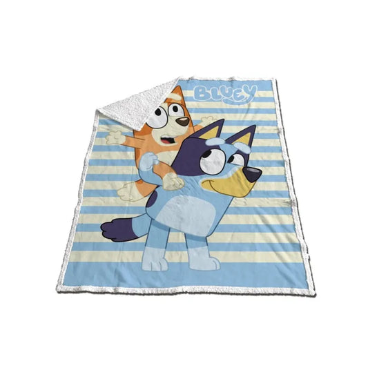 Couverture sherpa bluey 120x150cm sur commande