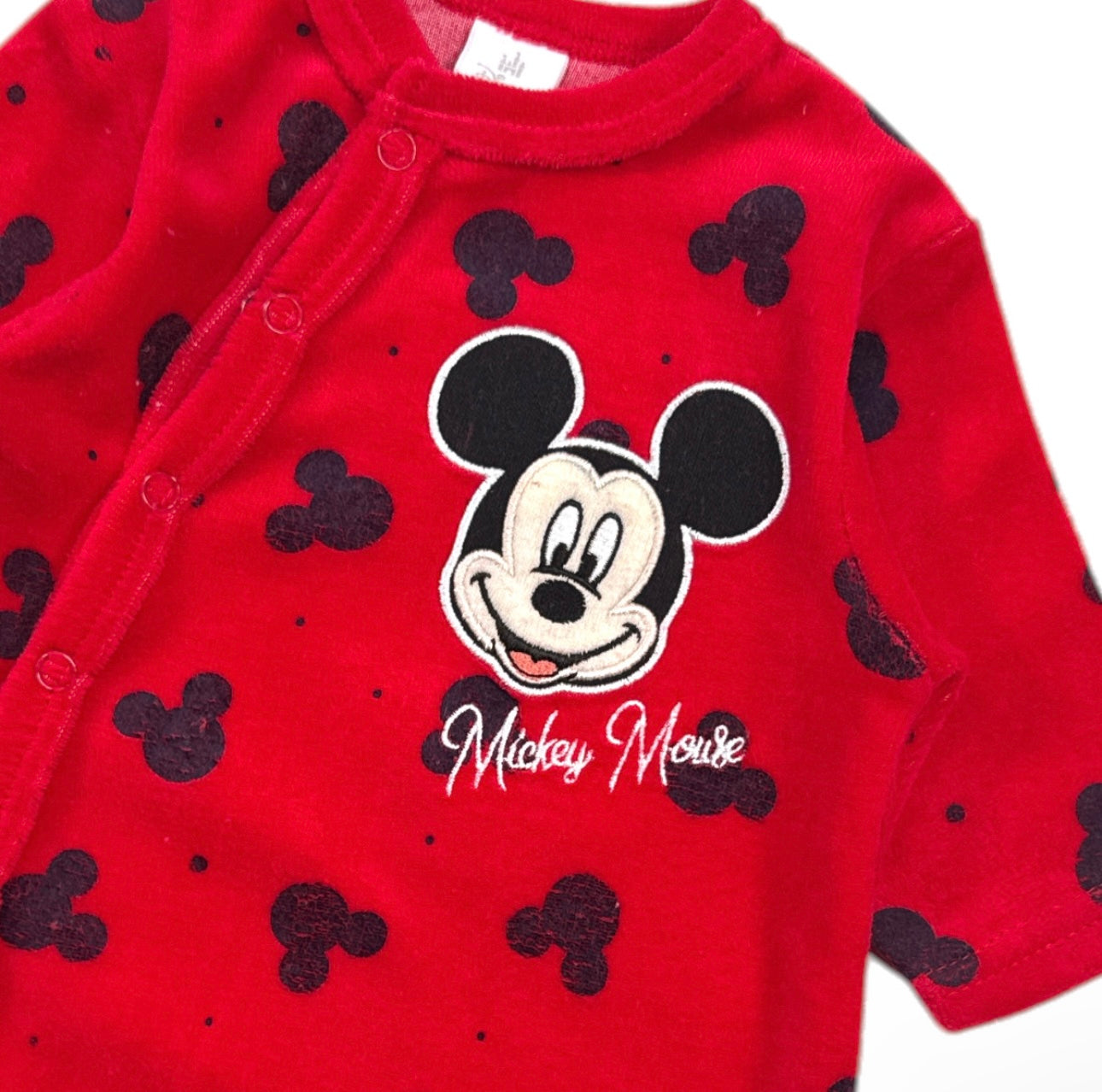 Grenouillère pyjama rouge Mickey