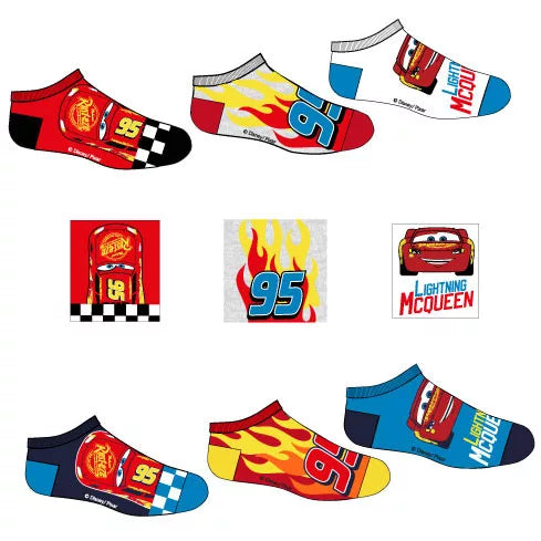 Lots de 3 paires de chaussettes cars