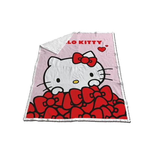 Couverture sherpa hello kitty 120x150cm sur commande