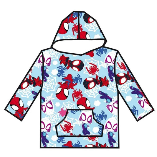 Sweat plaid spidey de 3/6ans TAILLE UNIQUE sur commande