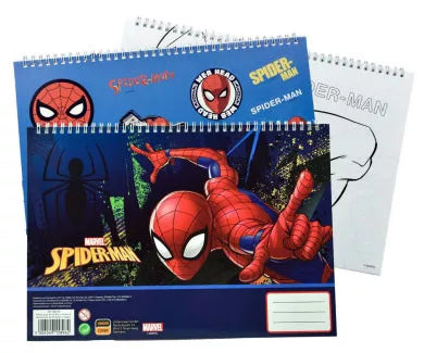 Carnet de croquis en spirale Spiderman Splotch A/4 avec 40 feuilles et autocollants