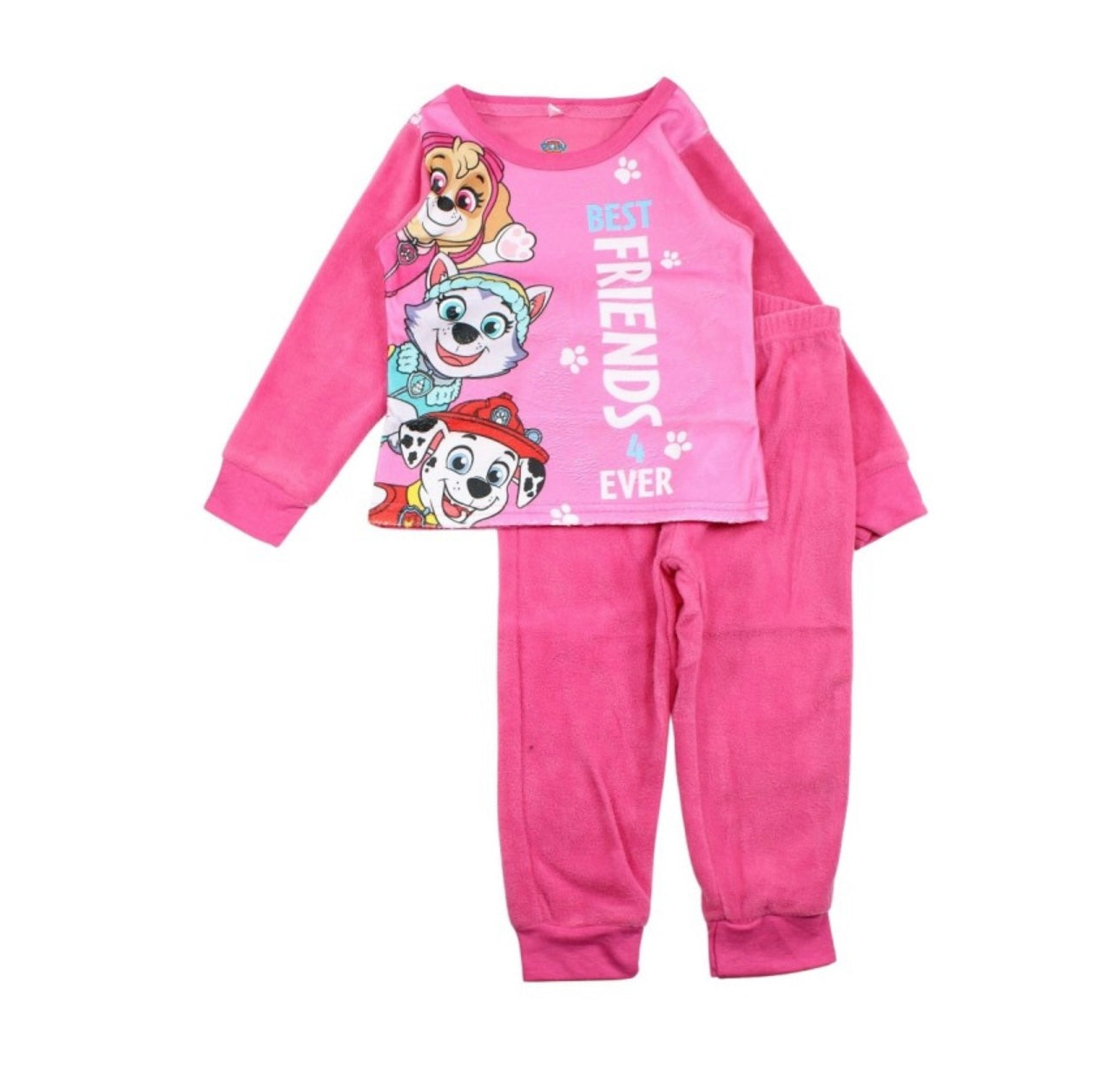 Pyjama polaire pat patrouille rose