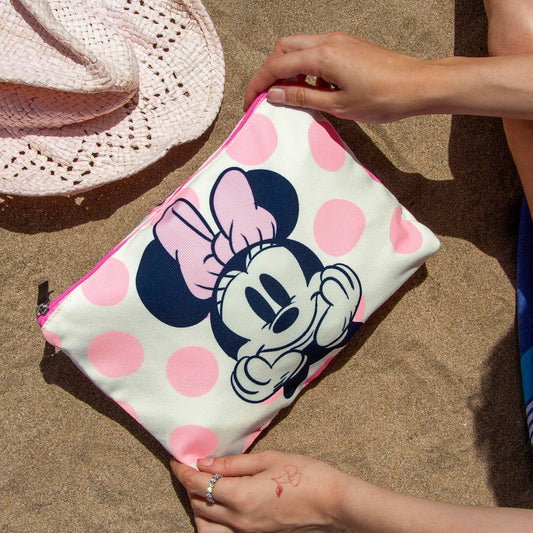 Disney Minnie Mouse Dots-Trousse de Toilette Soleil, Rose